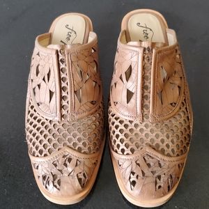 Free People Brown Mules